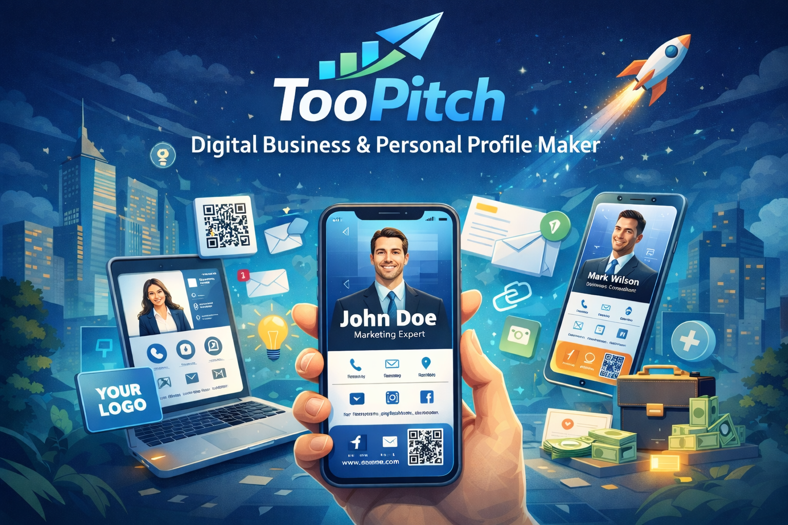 TooPitch: Create a Powerful Digital Business & Personal Profile in Minutes